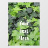 Green Ivy Botanical Print Raamsticker (Vel)