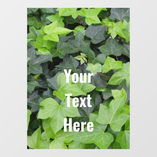 Green Ivy Botanical Print Raamsticker (Vel)
