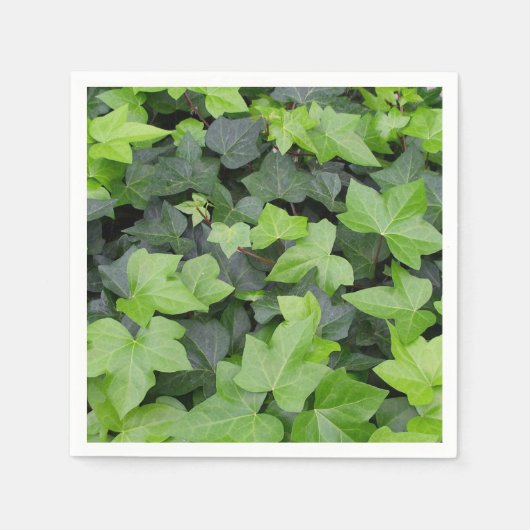 Green Ivy Botanical Print Servetten (Voorkant)