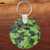 Green Ivy Botanical Print Sleutelhanger (Achterkant)