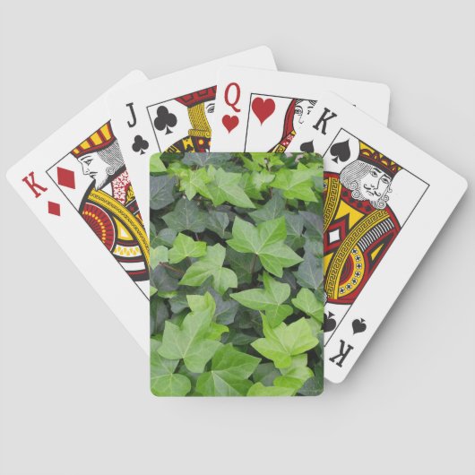 Green Ivy Botanical Print Speelkaarten (Achterkant)
