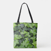 Green Ivy Botanical Print Tote Bag (Achterkant)