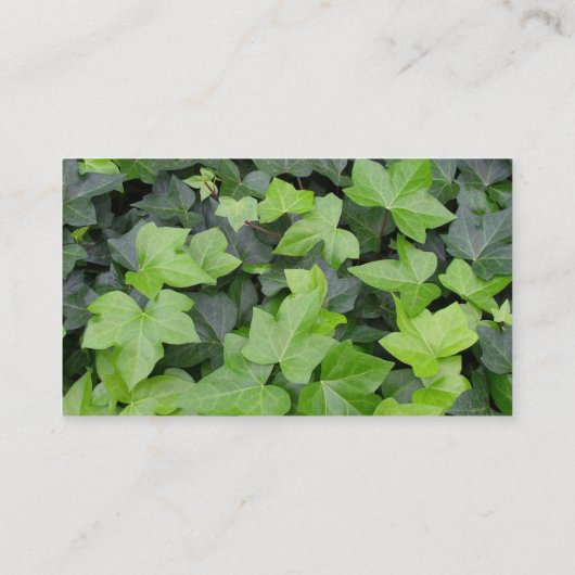 Green Ivy Botanical Print Visitekaartje (Achterkant)