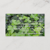 Green Ivy Botanical Print Visitekaartje (Voorkant)