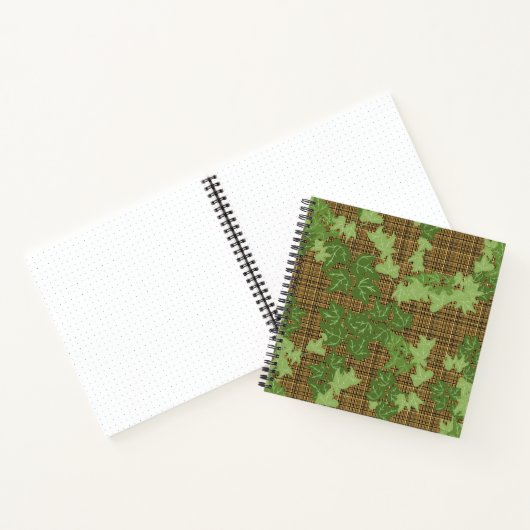 Green Ivy Brown Black Gold Pset Bullet Journal Notitieboek (Binnen)