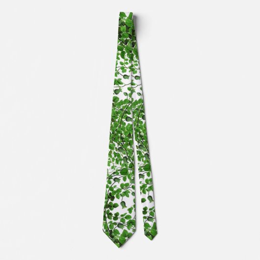 Green Ivy Floral Stropdas (Voorkant)