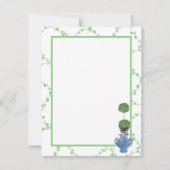 Green Ivy Lattice Topiary Ginger Jar Jars Notitiekaartje (Voorkant)