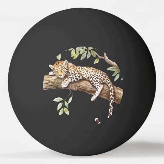 Green Ivy Leopard Pingpongbal (Achterkant)