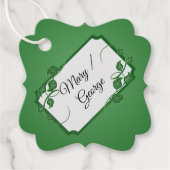 Green Ivy met namen Bedankjes Labels (Voorkant)