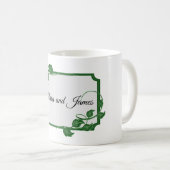 Green Ivy met namen Koffiemok (Voorkant rechts)