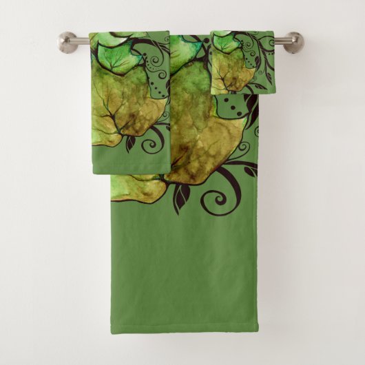 Green Ivy-Natuur Bad Handdoek (Insitu)