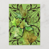 Green Ivy-Natuur Briefkaart (Voorkant)