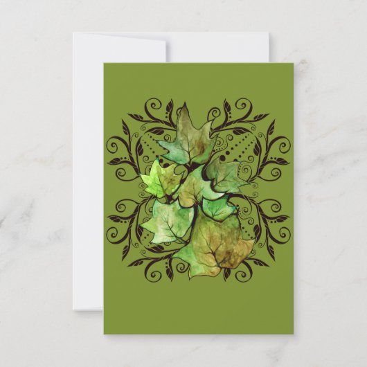 Green Ivy-Natuur Kaart (Voorkant)