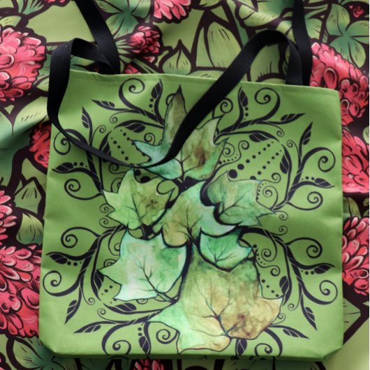Green Ivy-Natuur Tote Bag