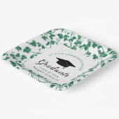 Green Ivy Pattern Personalized Graduation Papieren Bordje (Gebogen)