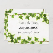 Green Ivy - Sla de Date Post Kaart (Voorkant / Achterkant)