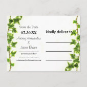 Green Ivy - Sla de Date Post Kaart (Achterkant)