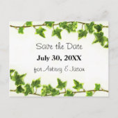 Green Ivy - Sla de Date Post Kaart (Voorkant)
