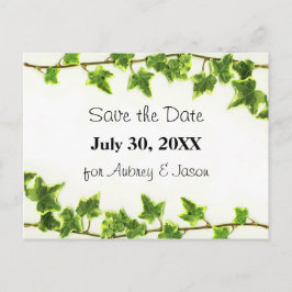 Green Ivy - Sla de Date Post Kaart