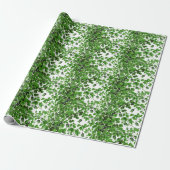 Green Ivy Vine Botanical Cadeaupapier (Uitgerold)