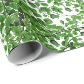 Green Ivy Vine Botanical Cadeaupapier (Rol Hoek)