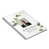Green Ivy Waterverf Uitvaartmonument Gastenboek Notitieboek (Rechterzijde)