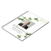 Green Ivy Waterverf Uitvaartmonument Gastenboek Notitieboek (Linkerzijde)