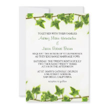 Green Ivy - Wedding Invitation