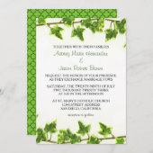 Green Ivy - Wedding Invitation Kaart (Voorkant / Achterkant)