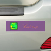 Green Jack o'lantern Halloween Thunder_Cove Bumpersticker (Op auto)