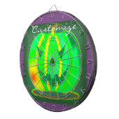 Green Jack o'lantern Halloween Thunder_Cove Dartbord (Voorkant Rechts)