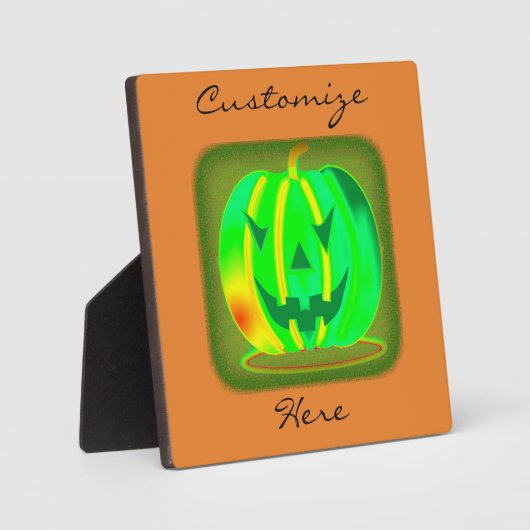 Green Jack o'lantern Halloween Thunder_Cove Fotoplaat (Voorkant)