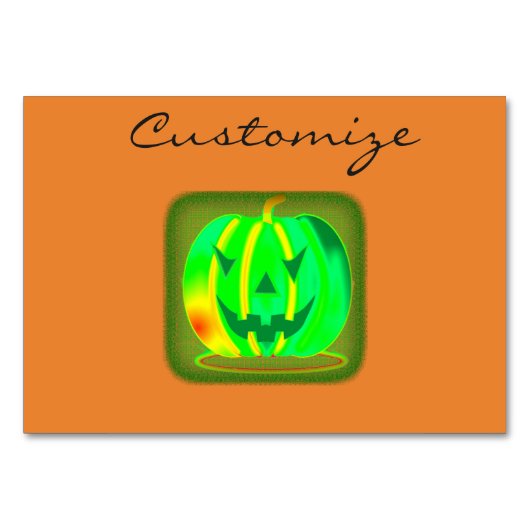 Green Jack o'lantern Halloween Thunder_Cove Kaart (Voorkant)
