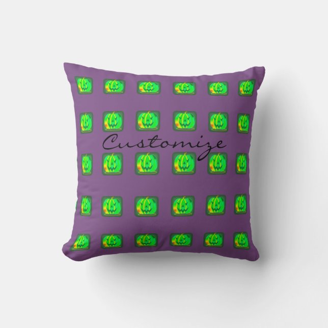 Green Jack o'lantern Halloween Thunder_Cove Kussen (Voorkant)