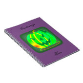 Green Jack o'lantern Halloween Thunder_Cove Notitieboek (Rechterzijde)