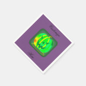 Green Jack o'lantern Halloween Thunder_Cove Servetten (Hoek)