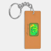 Green Jack o'lantern Halloween Thunder_Cove Sleutelhanger (Voorkant Links)