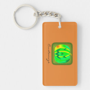 Green Jack o'lantern Halloween Thunder_Cove Sleutelhanger