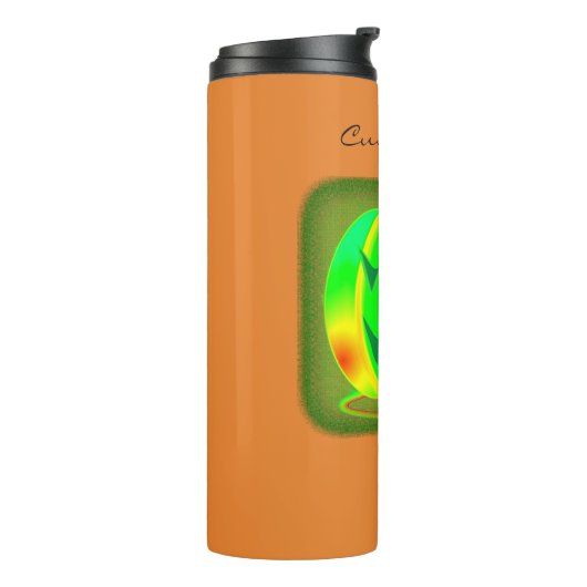 Green Jack o'lantern Halloween Thunder_Cove Thermosbeker (Gedraaid links)