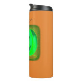 Green Jack o'lantern Halloween Thunder_Cove Thermosbeker (Geroteerd rechts)