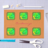 Green Jack o'lantern Halloween Thunder_Cove Tissuepapier (Craft)