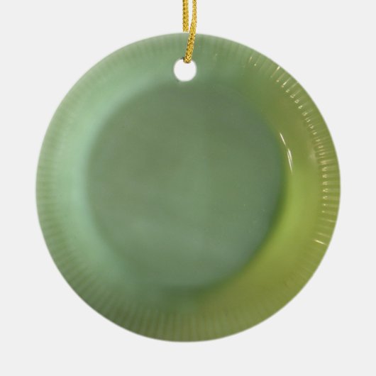 Green Jadeite Bord Keramisch Ornament (Voorkant)