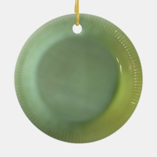 Green Jadeite Bord Keramisch Ornament (Achterkant)