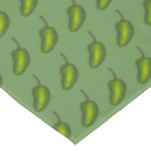 Green Jalapeno Hot Spicy Pepper Cooking Food Tafelkleed (Gekanteld)