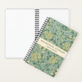 Green Jasmine Botanical Pattern Sketchbook Notitieboek (Binnen)