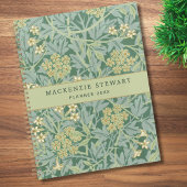 Green Jasmine Floral Pattern 2026 Planner