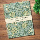 Green Jasmine Floral Pattern 2026 Planner