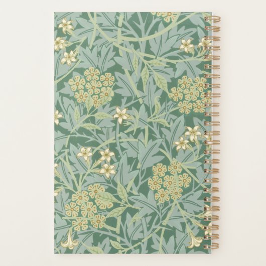 Green Jasmine Floral Pattern 2026 Planner (Achterkant)