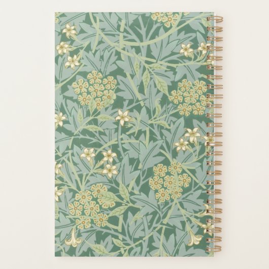 Green Jasmine Floral Pattern 2026 Planner (Achterkant)