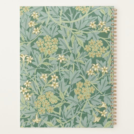Green Jasmine Floral Pattern 2026 Planner (Achterkant)